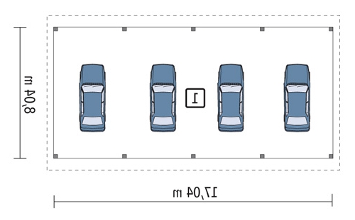 GM03 Wiata garażowo-magazynowa
