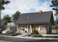 TRYPOLIS 3 projekt domu z bali drewnianych. Obraz #5