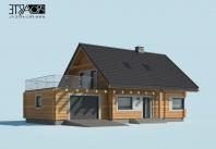 TRYPOLIS 3 projekt domu z bali drewnianych. Obraz #7