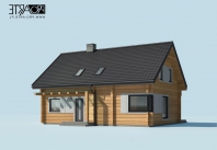 TRYPOLIS 5 projekt domu z bali drewnianych. Obraz #7