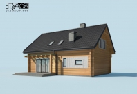 TRYPOLIS 5 projekt domu z bali drewnianych. Obraz #8