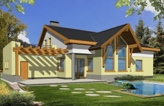 IRYS 2 wersja A z podwójnym garażem