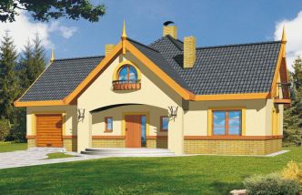 ROZMARYN wersja B z podwójnym garażem