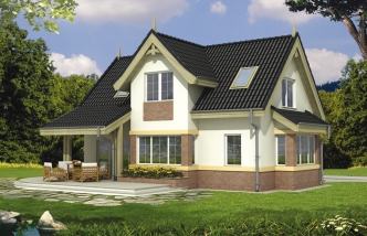 WALIA wesja A z pojedynczym garażem