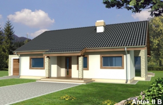 ANTEK II wersja B z pojedynczym garażem