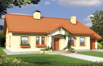 SIELANKA 2 35st. wersja A z pojedynczym garażem