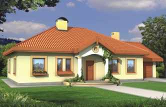 SIELANKA 2 35st. wersja B z pojedynczym garażem