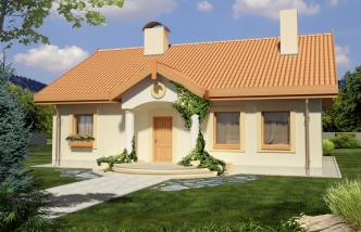 SIELANKA 100 MDM wersja A z podwójnym garażem