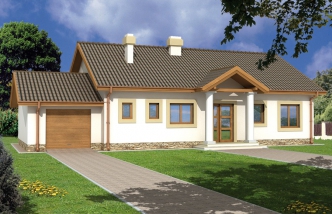 MADZIA energo+ wersja C z podwójnym garażem paliwo stałe