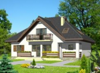 ANGELA wersja D z pojedynczym garażem z prawej