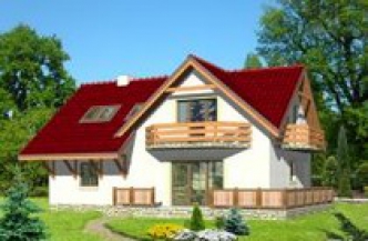 JARZĘBINA wersja A z pojedynczym garażem