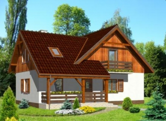 MADZIA wersja B z pojedynczym garażem