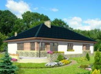 MANIA wersja B z pojedynczym garażem