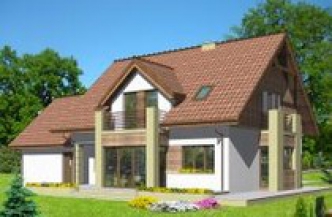 STOKROTKA wersja A mniejsza z pojedynczym garażem