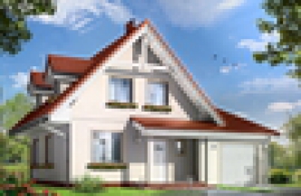 ANTEK III wersja B z pojedynczym garażem