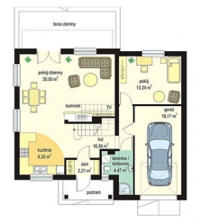 ADAŚ wersja A bez garażu paliwo stałe