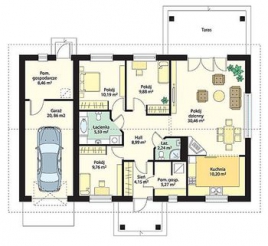 PAREO wersja BW z wiatą paliwo stałe