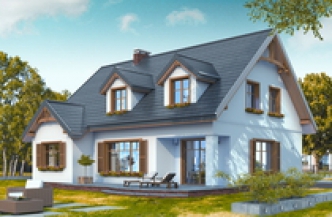 SIELANKA 30st. wer. A dach 2-spad., bez gar. z piwnicą paliwo stałe