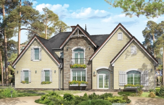 NINA 2 PLUS wersja D poj.garaż i kotł. z podwyższonym dachem