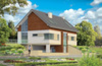 HIACYNT wersja C z pojedynczym garażem