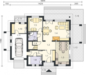 Dom w rododendronach 15