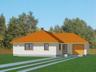 Domek Sosnowy z garażem (008 EBk)