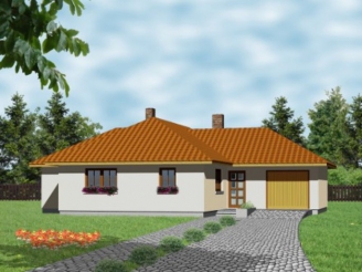 Domek Sosnowy z garażem (008 ESk)