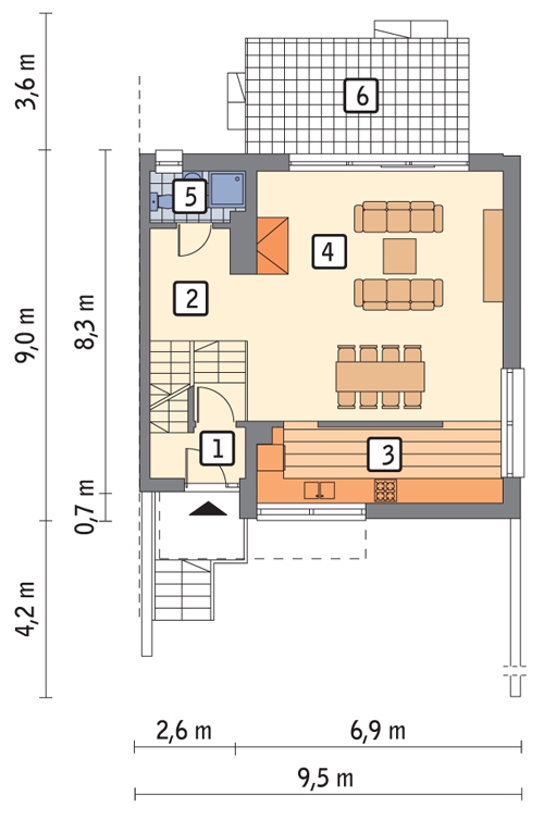 BCC285 Łączący (bliźniak, podpiwniczony)