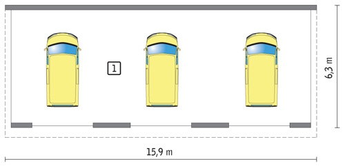GC92a Wiata garażowa