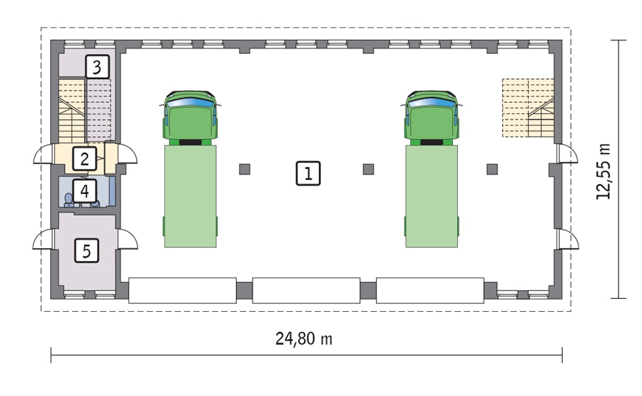 GMC27b Budynek garażowo-magazynowy z poddaszem mieszkalno-gospodarczym