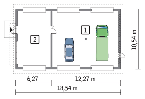 GM11 Budynek garażowo-magazynowy
