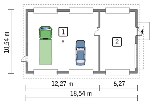 GM11 Budynek garażowo-magazynowy