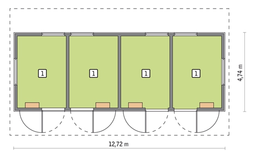S13 Stajnia dla 4 koni