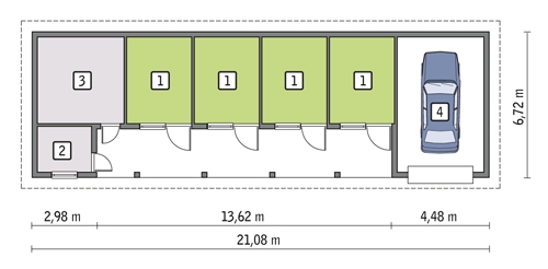 SC14 Stajnia dla 4 koni
