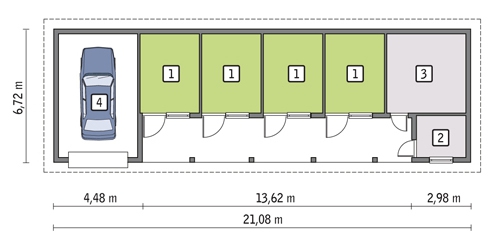 SC14 Stajnia dla 4 koni