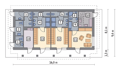 U31 Budynek usługowy (zaplecza socjalnego)