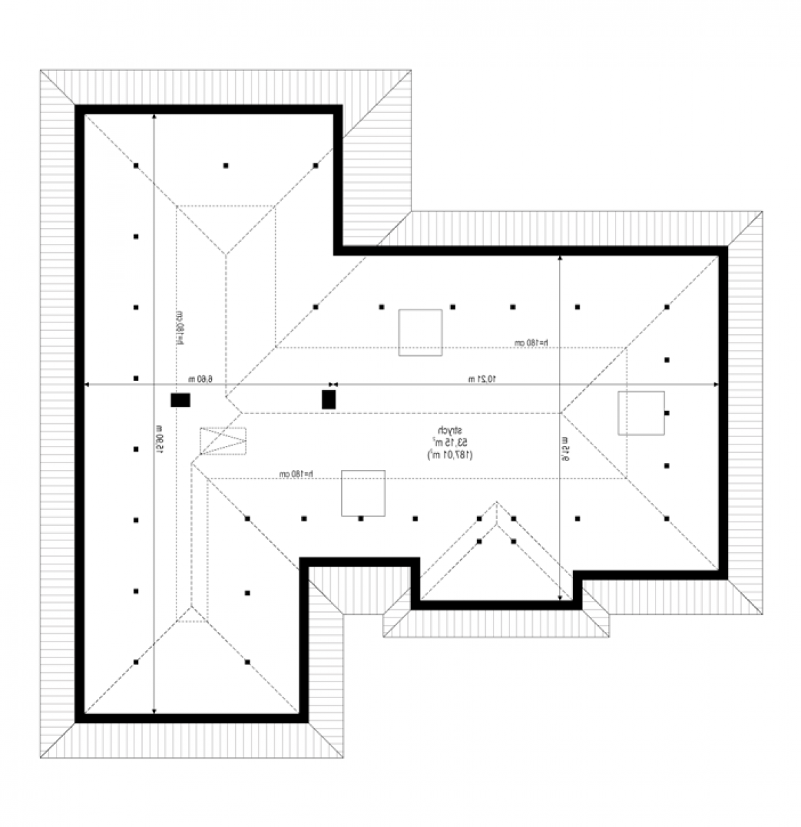 Willa Parterowa 2 - rzut Strych