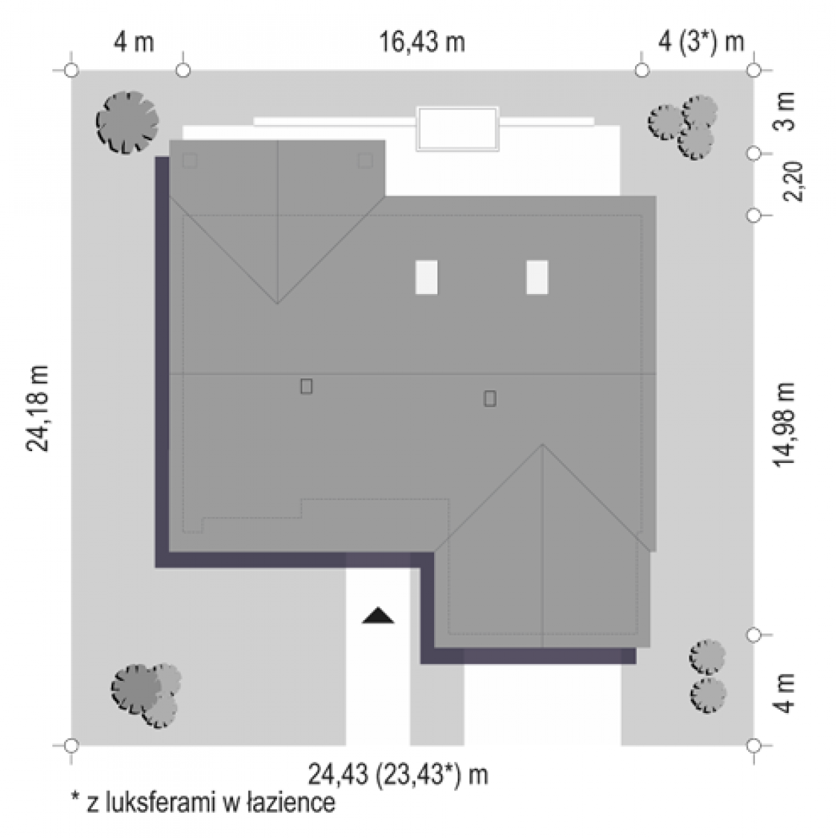 Parterowy 3 - wizualizacja zewnętrzna