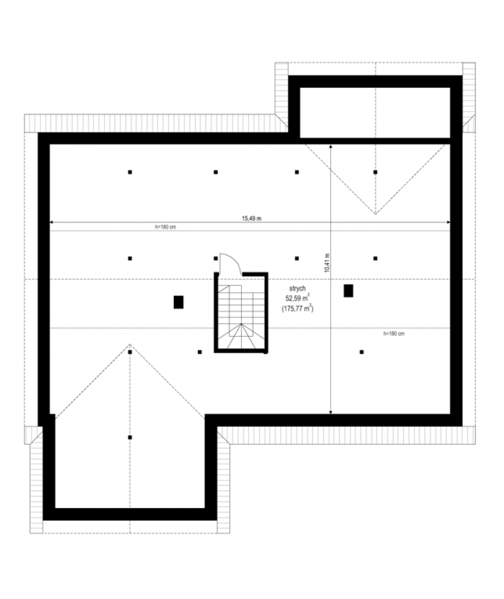 Parterowy 4 - rzut Strych