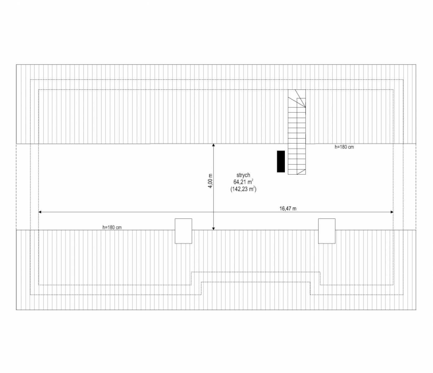 Ekonomiczny 3 - rzut Strych