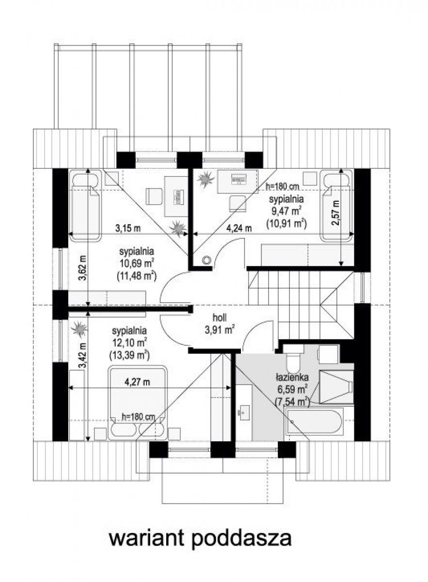 Przyjemny 4 - rzut pdf.stage.type.poddasze2