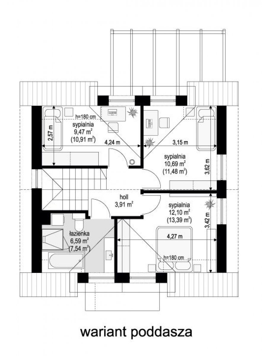 Przyjemny 4 - rzut pdf.stage.type.poddasze2