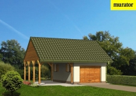 GC22 Garaż ze schowkiem i wiatą garażową. Obraz #3