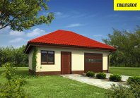 Garaż z pomieszczeniem gospodarczym - wizualizacja - miniatura #1