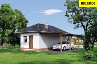 GC49b Garaż z pomieszczeniem gospodarczym i wiatą garażową. Obraz #4