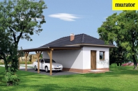 GC49b Garaż z pomieszczeniem gospodarczym i wiatą garażową. Obraz #4