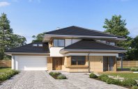 Dom z widokiem 3 wariant B - wizualizacja frontu - miniatura #1